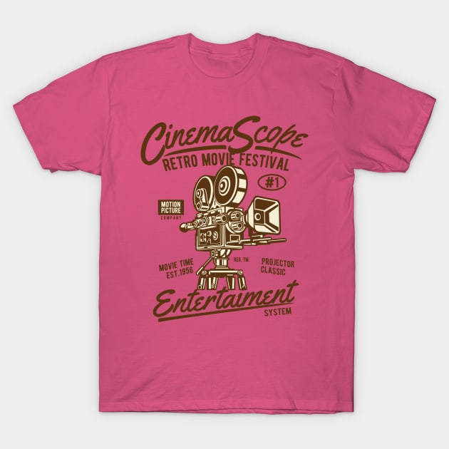 Cinema T-Shirt by IconRose